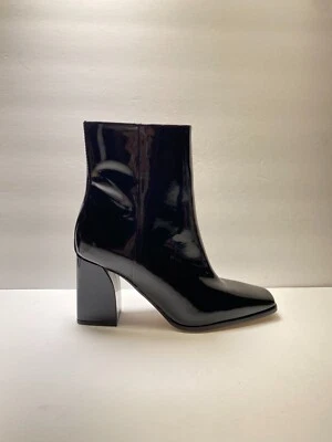 Paige Mujer Negro Charol Puntera Cuadrada Bota Talla 9 Foto 1 de 4