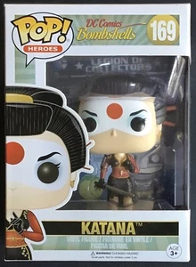 FUNKO POP DC Comics Bombshells n°169 Katana Très bon état - Picture 1 of 6