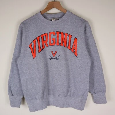 University of Virginia Sweatshirt The Cotton Exchange Gray Adult Small 20.5x24 - Image 1 of 4