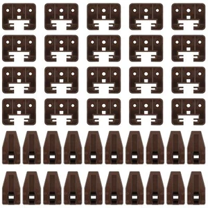 20 Set Plastic Drawer Slides and Guides Drawer Replacement Part Undermount Drawe - Picture 1 of 7