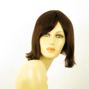 Wig Woman 100% Hair Natural Brown Ref Emy 6 - Picture 1 of 7