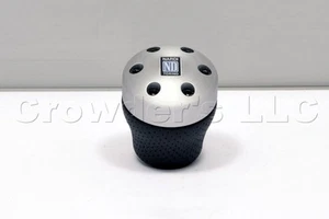 Nardi Aluminum / Black Leather Shift Knob for Opel Volvo Renault Alfa Romeo 156 - Picture 1 of 1