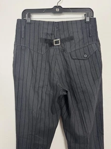 Marithe Francois Girbaud Pants Womens 29 Avant garde Pinstripe Wool Blend Italy - Picture 1 of 20