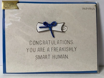 Papyrus Graduation Card | Freakishly Smart Human - Image 1 of 2
