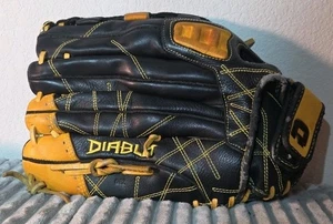 DeMarini Diablo 14" schwarz gelb Softball Handschuh Erwachsene Rechtshand Wurf A0725SA14 - Bild 1 von 16