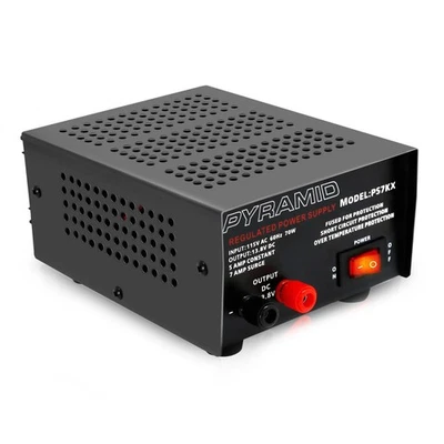 PYRAMID PS7KX 5 AMPERAGE 70 WATTS POWER SUPPLY FOR PHONES, CB RADIOS, SCANNERS - Image 1 of 3