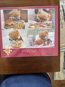 Puzzle 1000 pezzi JIFFPOM cucciolo di Pomerania cane NUOVO SIGILLATO! 26" X 19" - Foto 1 di 8
