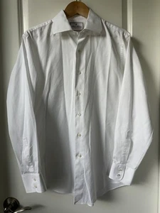 Brooks Brothers Hemd Herren 16 34 weiß Regent Fit Thomas Mason italienischer Stoff - Bild 1 von 6