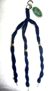 NUEVO COLGADOR DE PLANTAS DE MACRAMÉ 26 pulgadas estilo espiral AZUL jardín encantado 278-0229 - Imagen 1 de 4