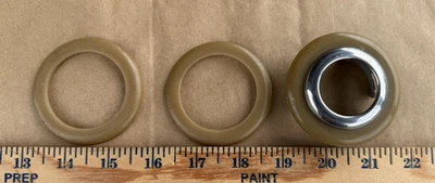 1941 Lincoln Zephyr Door Opener Trim Ring with 2 Extra Plastic Surrounds - Image 1 of 4