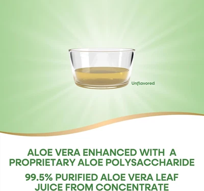 Сок листьев алоэ вера 99,5% очищенный сок листьев алоэ вера, 1 литр (33,8 жидк. унц.), - Изображение 1 из 4