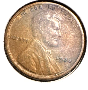1925 lincoln wheat cent XF - Picture 1 of 2