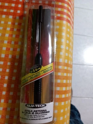 Alu-Tech antenna in alluminio - Ø 5-6 mm - Nero  citroen  peugeot - renault - Immagine 1 di 3