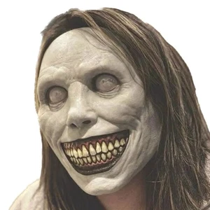 Halloween Gruselig realistische Naturlatex-Dämonen-Halloweenmaske mit gruseligen - Bild 1 von 8