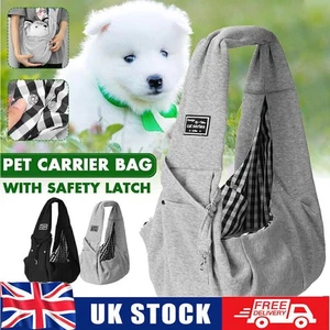 Pet Carrier Shoulder Bag Dog Cat Sling Puppy Tote Pouch Travel Hands Carry UK - Picture 1 of 14