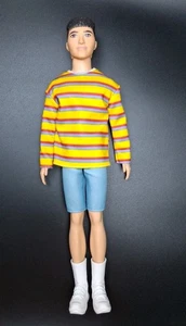 Barbie Ken Fashionistas bambola #175 con capelli castani scolpiti - Foto 1 di 2