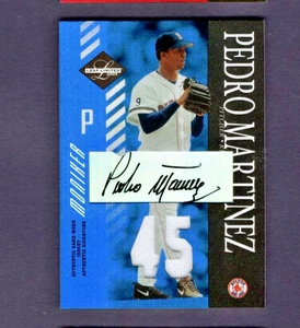 Camiseta Leaf Limited Auto Monikers 45 2003 número #75 Pedro Martinez Red Sox #4/5 - Imagen 1 de 2
