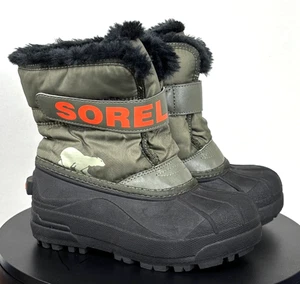 Sorel, Snow Commander, Youth Gr. 13, Stone Green Alpine, Kunstfell gefütterte Stiefel - Bild 1 von 17