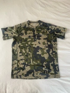 KUIU Shirt Men's Medium Verde Camo Hunting Short Sleeve Crew T Outdoor Toray - Picture 1 of 4