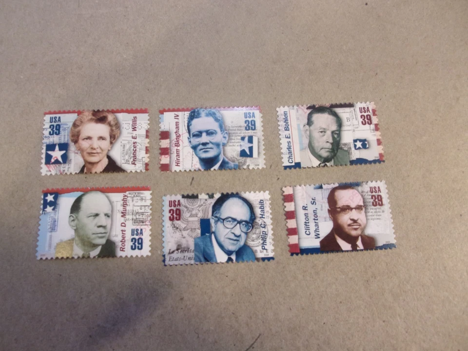 USA Used, 39 CEnt, 2006 Issue Distinguished American Diplmats Scott #4076a-f - Image 1 of 1