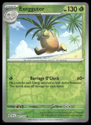 SV08: Surging Sparks #003/191 Exeggutor HOLO - Image 1 of 2