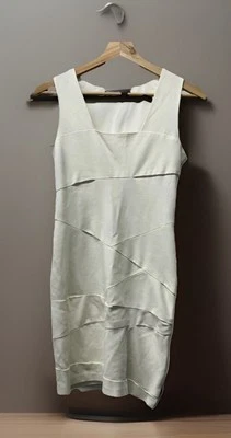 Vestido midi para mujer Cynthia Steffe elegante boho marfil en capas línea A cremallera lateral talla 0 Foto 1 de 4