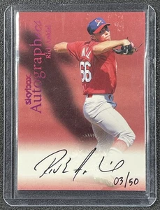 RICK ANKIEL 2000 FLEER SKYBOX E-X AUTOGRAPHICS PURPLE FOIL AUTO 03/50 RC ROOKIE - Picture 1 of 2