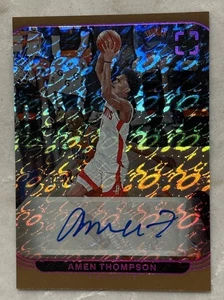 2024-25 Panini Photogenic - Veteran Autographs Diskettes Amen Thompson /17 Auto - Picture 1 of 2