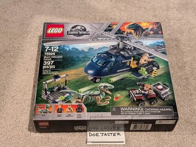 LEGO Blue's Helicopter Pursuit - 75928 - Jurassic World - 2018 - NIB - Image 1 of 2