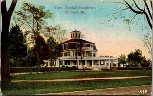 GOODALL Residence SANFORD, Maine ME unused Postcard - Picture 1 of 2