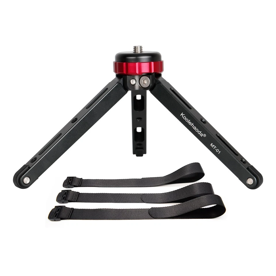Mini Desktop Tripod with 1/4" & 3/8" Screw Mount Load of 66 Lbs for DSLR Gimbal - Image 1 of 4