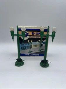 K-LINE O AND O27 GAUGE TWIN LAMPPOST K-109 - Picture 1 of 12