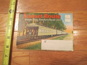 Southern Pacific Lines Souvenir Ordner 2-seitig mehrere Ansichten 18 Bilder Postkarte - Bild 1 von 3