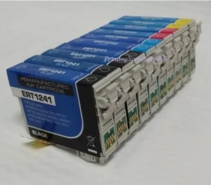 10x BKCMY Ink For Epson 124 T124 Stylus NX125 127 130 230 330 420 430 WF320 323 - Picture 1 of 1