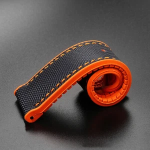 Soft Rubber Sailcloth Divers Watch Strap Band 20MM For IWC Pilot's Watch Mark - Foto 1 di 17