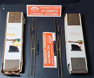 Model Power HO Scale Brass 100 Train Track #6 Left & #6 Right Switch Turnouts - Picture 1 of 7
