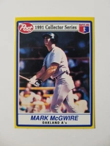 1991 POST CEREAL MARK MCGWIRE #2 OAKLAND ATHLETICS - Bild 1 von 2