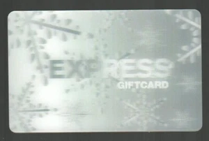 EXPRESS Silver Snowflakes ( 2003 ) Lenticular Gift Card ( $0 ) RARE - Picture 1 of 1