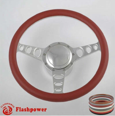 Volantes Billet 14"" Borgoña Medio Envoltura Personalizados Safari Grand Prix GMC Foto 1 de 4