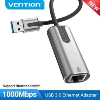 1000M USB 3.0 2.0 to Fast Ethernet 100/1000 RJ45 Network LAN Adapter Card Dongle - Image 1 of 4