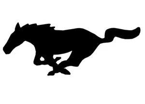 FORD "Mustang LOGO" BUY 2 & GET 1 FREE Decal Vinyl Horse Windshield Emblem - Picture 1 of 2