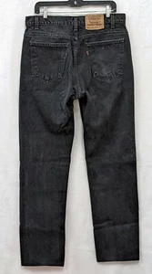 Vintage Levis 505 orange tab black jeans straight leg retro hipster USA 36x34 - Picture 1 of 8