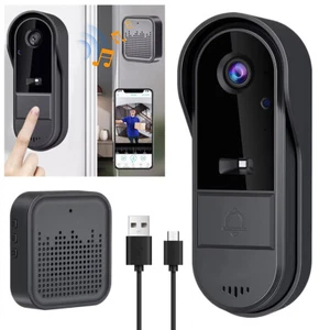 Video Doorbell HD Video Wireless Doorbell 2-Way Advanced Motion Detection Camera - Picture 1 of 12