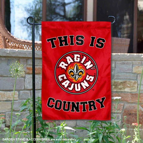 UL Lafayette Ragin Cajuns This is Cajuns Country Garden Flag and Yard Banner Cover