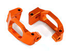 Tra8932a Caster Blocks (C-Hubs), 6061-T6 Aluminum (Orange-Anodized), Left &