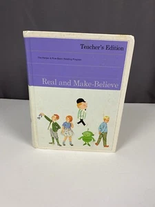 Harper & Row Basic Reading Program - Real And Make Believe- Teacher Edition RARE - Picture 1 of 6
