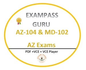 AZ-104 & MD-102 Exam dumps bundle! 606 & 387 QA! OCTOBER UPDATES - Imagen 1 de 1