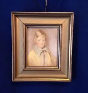 Quadro vintage incorniciato Arthur Garrnett bambino impiccato Peter #6202 Richards Boston - Foto 1 di 12
