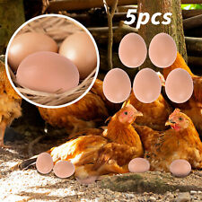 5 PCSFake Eggs Mannequin Oeufs Faux Oeufs Plastique Aide Pondre Poule