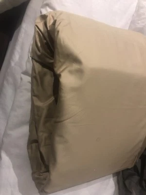 Donna Karan Home 400 Tc 100% Cotton Cal King Fitted Sheet / Gold- NEW - Image 1 of 3